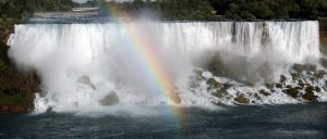 Niagara falls and rainbow